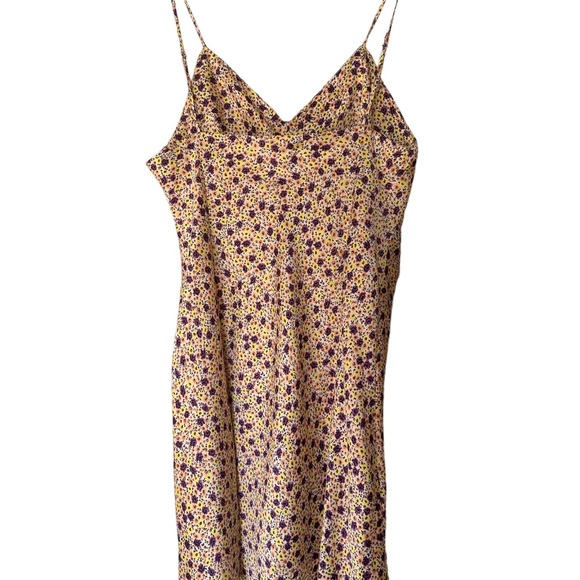 SALE: ZARA Floral Satin Slip Dress - Picture 2 of 6